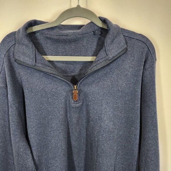 Men's‎ Quarter Zip Pullover in Blue Size Large - Picture 2 of 7